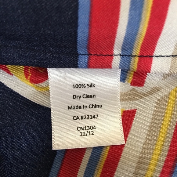 Talbots Petite Silk Sleeveless Top Size 12 Blue - Picture 7 of 7